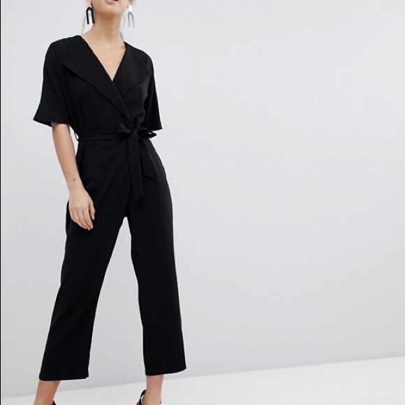 Asos Black Jumpsuit Size 4 Brand New